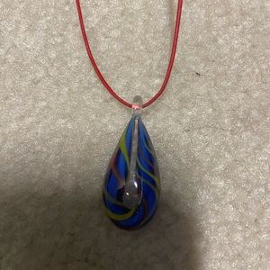 Glass bead necklace
